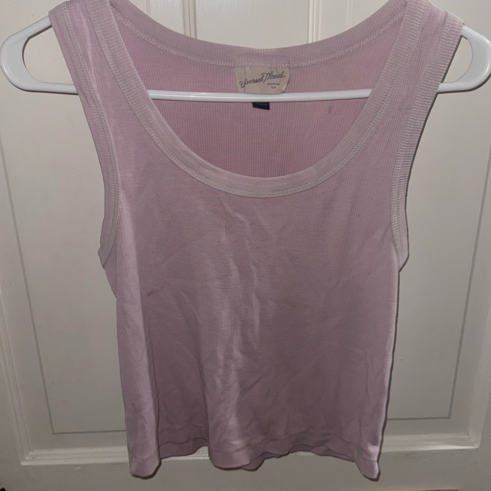 Universal Thread| Pink Ribbed Crop Tank - Picture 7 of 9